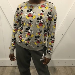 Grey Mickey Mouse Sweatshirt